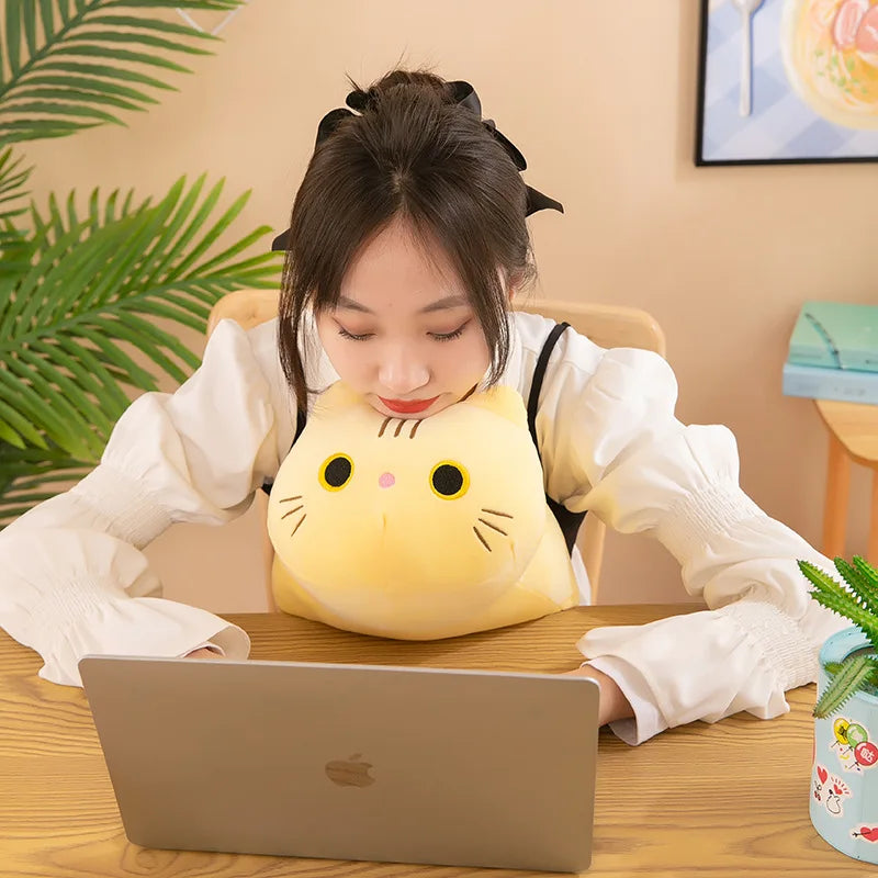 Plüsch Katze Spielzeug Soft Cute Brown Gefüllte Tier Katze Kissen Kinder Studenten Spielzeug Geschenk Kinder Home Textil