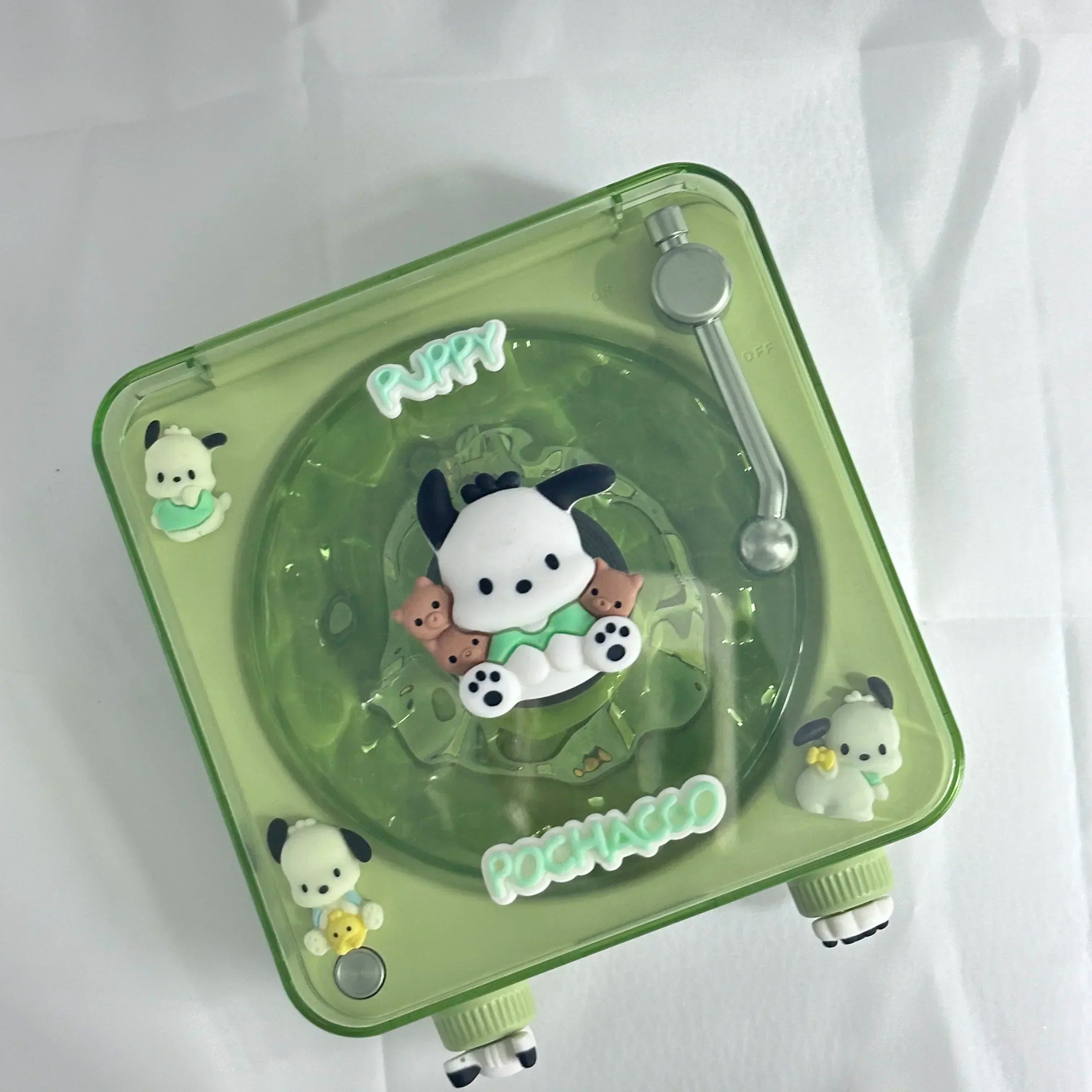 Hello Kitty DIY Retro White Noise Bluetooth Lautsprecher Kawaii Tragbare Retro Schlafhilfe Bluetooth Lautsprecher mit RGB Light Girl Geschenk