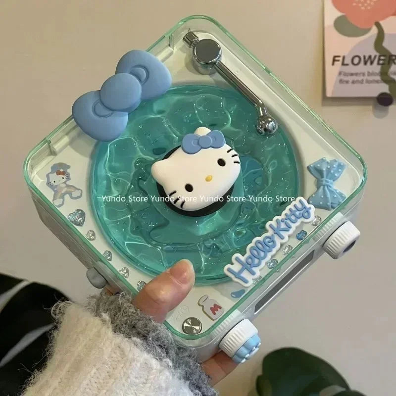 Hello Kitty DIY Retro White Noise Bluetooth Lautsprecher Kawaii Tragbare Retro Schlafhilfe Bluetooth Lautsprecher mit RGB Light Girl Geschenk