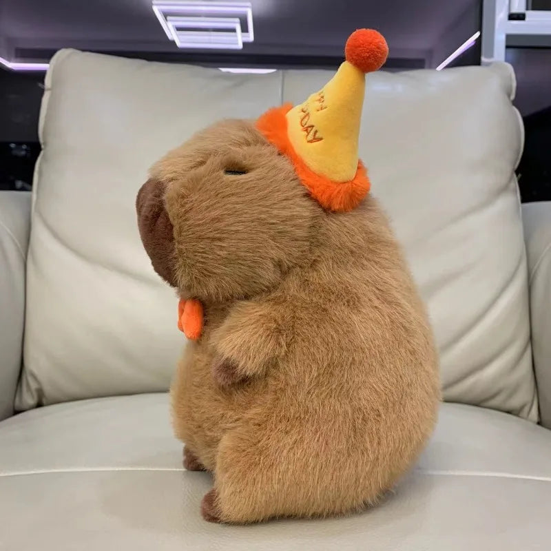 Capybara Plush Puppe niedlich Capibara Anime Fluffty Toy Kawaii Plushie Happy Birthday