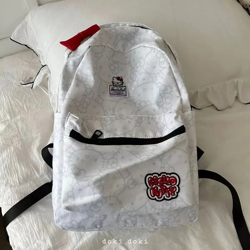 Hello Kitty Cartoon Rucksack Sanrio Neue Animation niedliche Schüler Schultasche Outdoor-Reise Lagerung große Kapazität Rucksack Geschenk