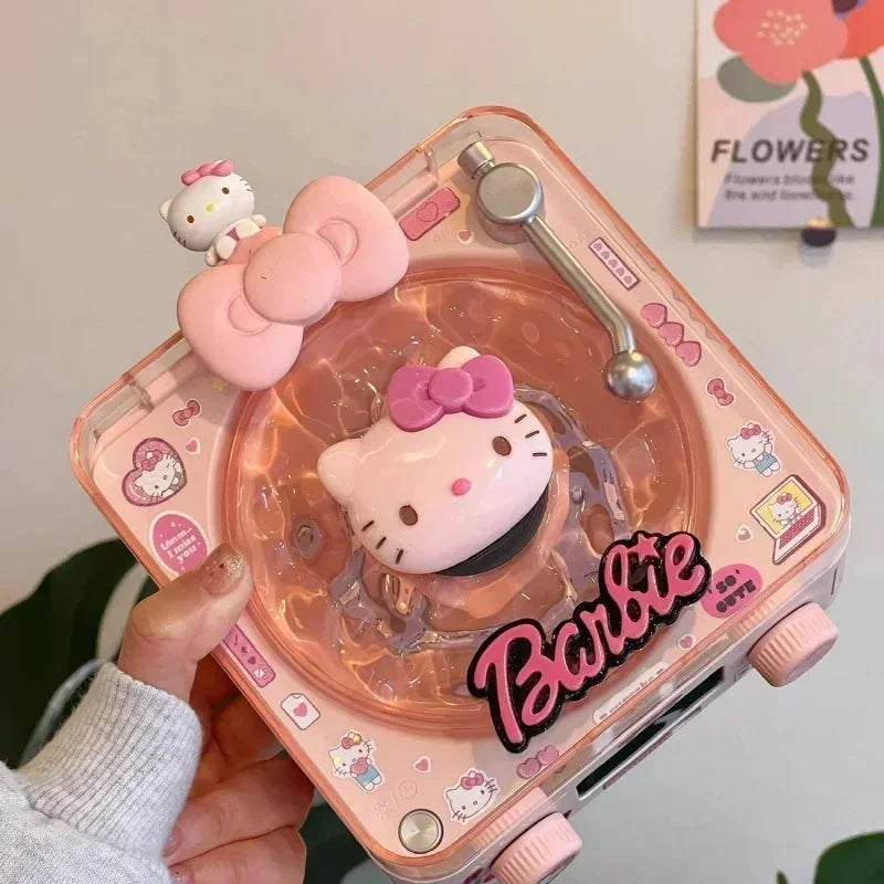 Hello Kitty DIY Retro White Noise Bluetooth Lautsprecher Kawaii Tragbare Retro Schlafhilfe Bluetooth Lautsprecher mit RGB Light Girl Geschenk