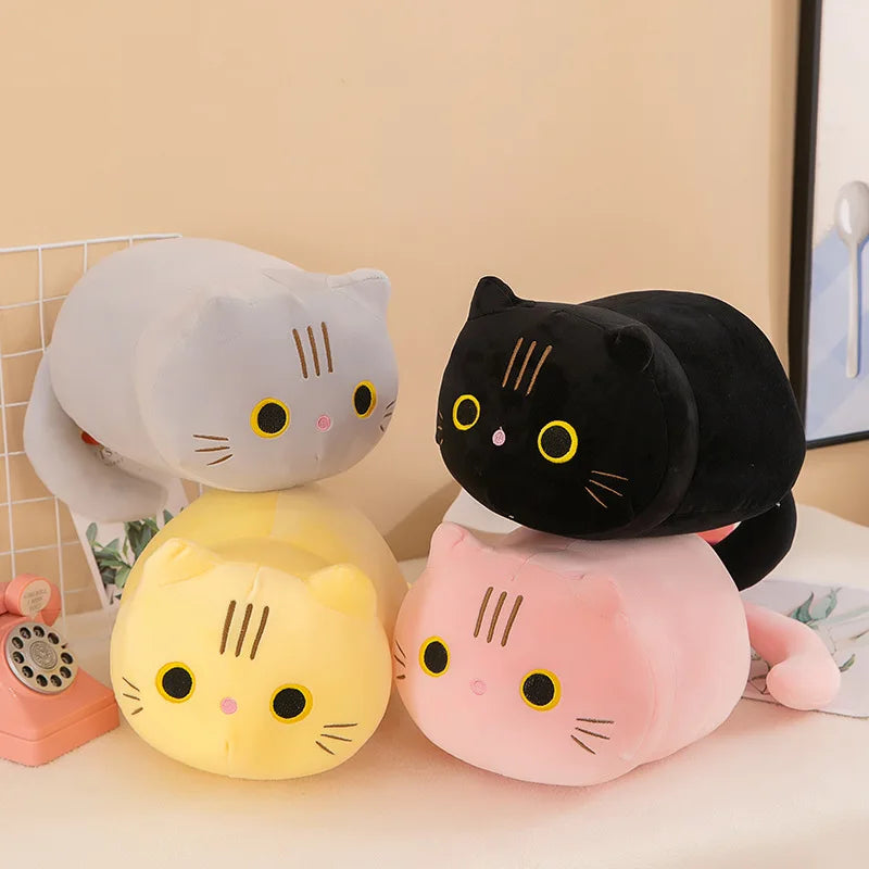 Plüsch Katze Spielzeug Soft Cute Brown Gefüllte Tier Katze Kissen Kinder Studenten Spielzeug Geschenk Kinder Home Textil
