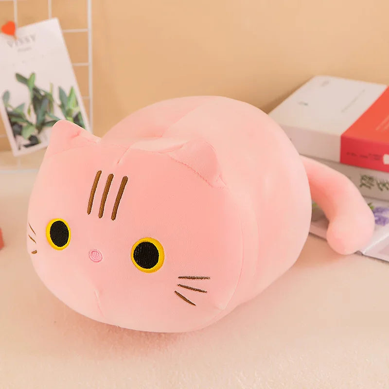 Plüsch Katze Spielzeug Soft Cute Brown Gefüllte Tier Katze Kissen Kinder Studenten Spielzeug Geschenk Kinder Home Textil