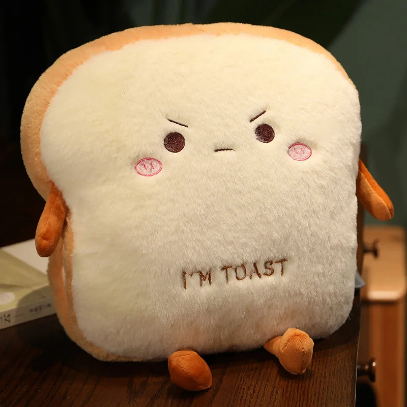 Plüsch Brot Kissen süße Simulation Food Toast Soft Doll Warme Hand Kissen Kissen Kissen Home Dekoration Kinder Spielzeug Geburtstagsgeschenk