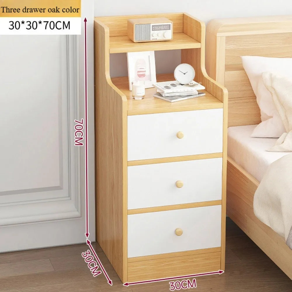 Bedside Table Bedroom Small-scale Simple Storage Rack High-Capacity Modern Simple Storage Cabinet Multi-Layer Storage Lockers