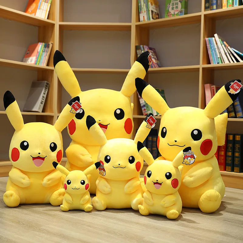 Pokemon Kawaii Pikachu Cute Gefüllte Spielzeuge Cartoon Plüsch Puppen Anime werfen Kissen zum Geburtstag Weihnachtsgeschenk für Kinder Freunde Jungen