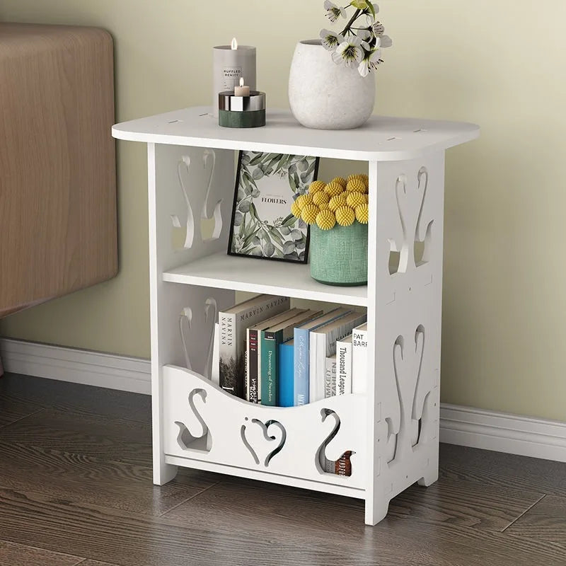 Bedside table bedroom nightstand modern households bedroom storage bedside rack