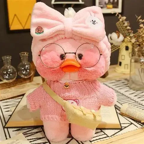 30cm Pato Plush Lalafanfan Fan Duck Cute Gefüllte Spielzeuge Gelbe Ente Hug Flifan Ente Kawaii Plushes Tier Plüschtiere Kissen Weichspielzeug
