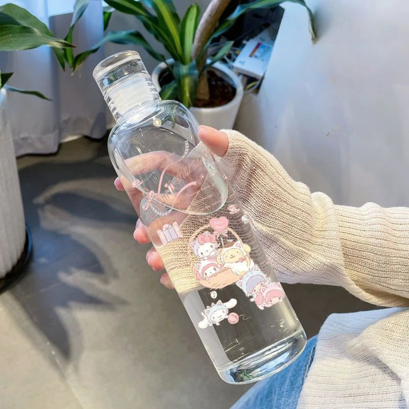 Hello Kitty High Capacity Wasserflasche Mode Sportflasche Tragbare Reiseflaschen Outdoor Fitness Sport Trinkflasche Kind