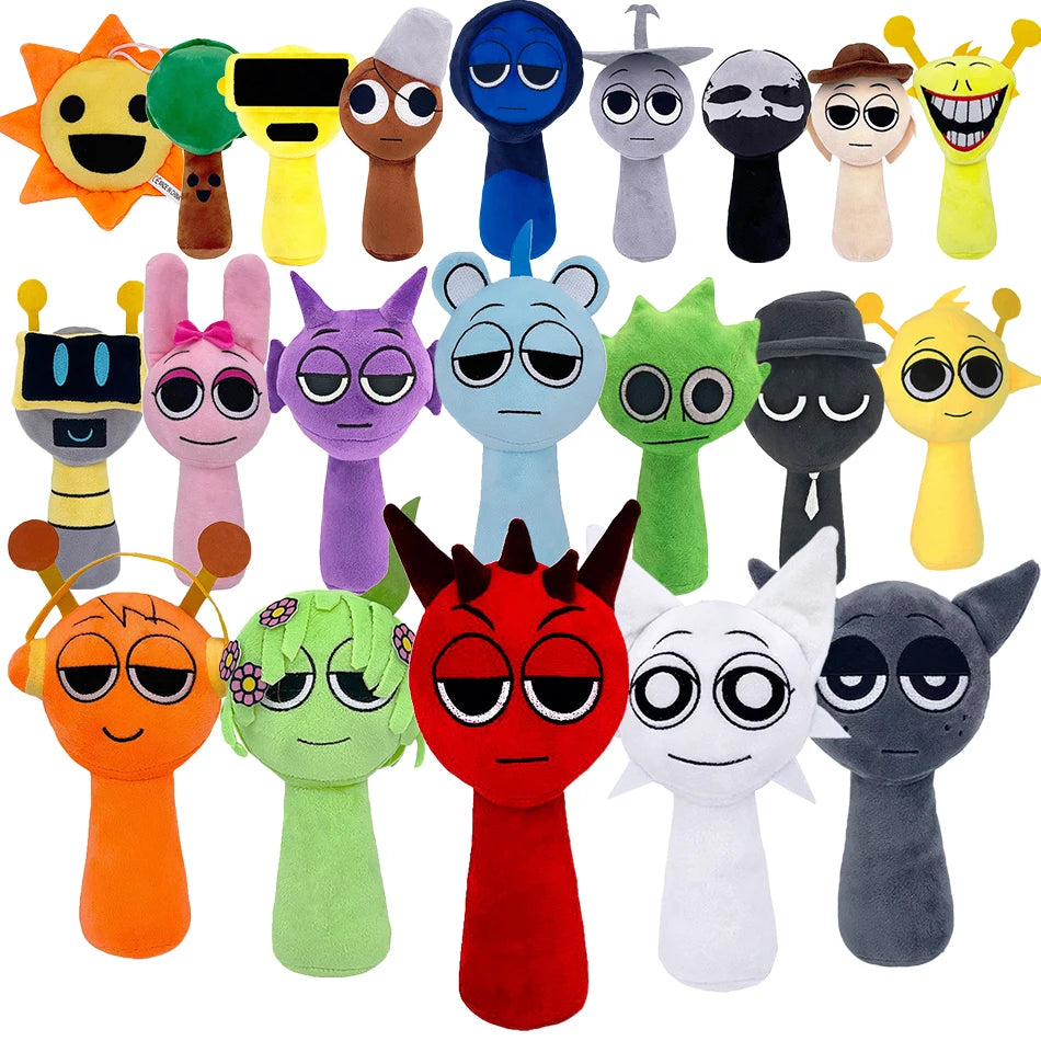 Neues Sprunki Plush Horror Spiel Spielzeug Cartoon Niedliche Soft Stuffed Kissen für Kinder Geburtstag Weihnachtsgeschenk gefüllt Kinder Puppen