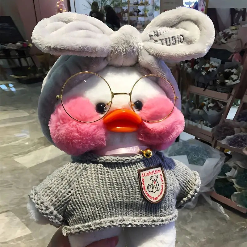 30cm Pato Plush Lalafanfan Fan Duck Cute Gefüllte Spielzeuge Gelbe Ente Hug Flifan Ente Kawaii Plushes Tier Plüschtiere Kissen Weichspielzeug