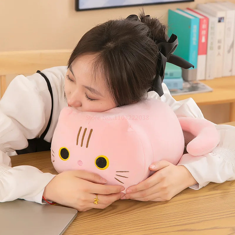 Plüsch Katze Spielzeug Soft Cute Brown Gefüllte Tier Katze Kissen Kinder Studenten Spielzeug Geschenk Kinder Home Textil