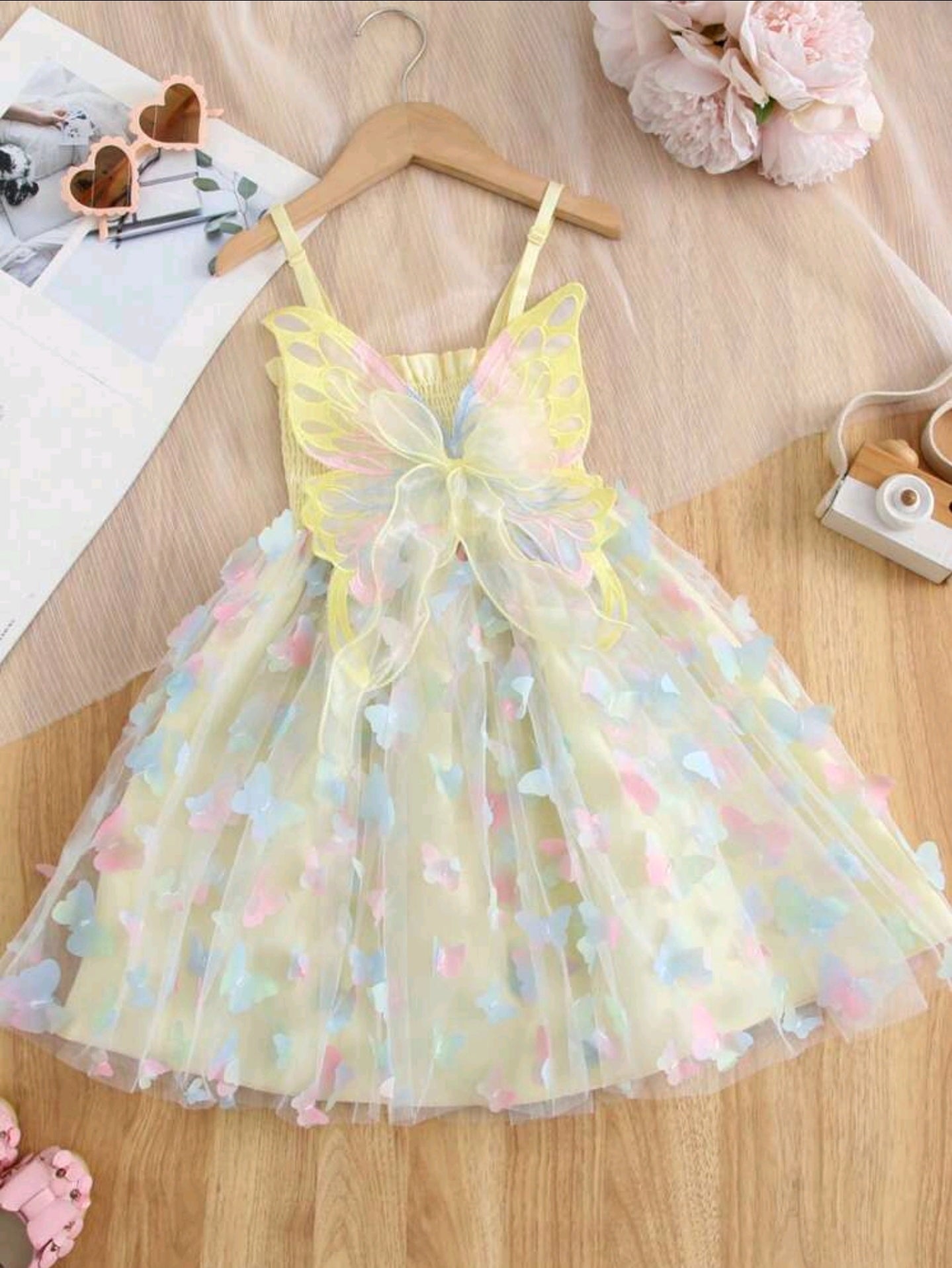 Versch. Farben Baby Kleinkinderkleid Schmetterlinge