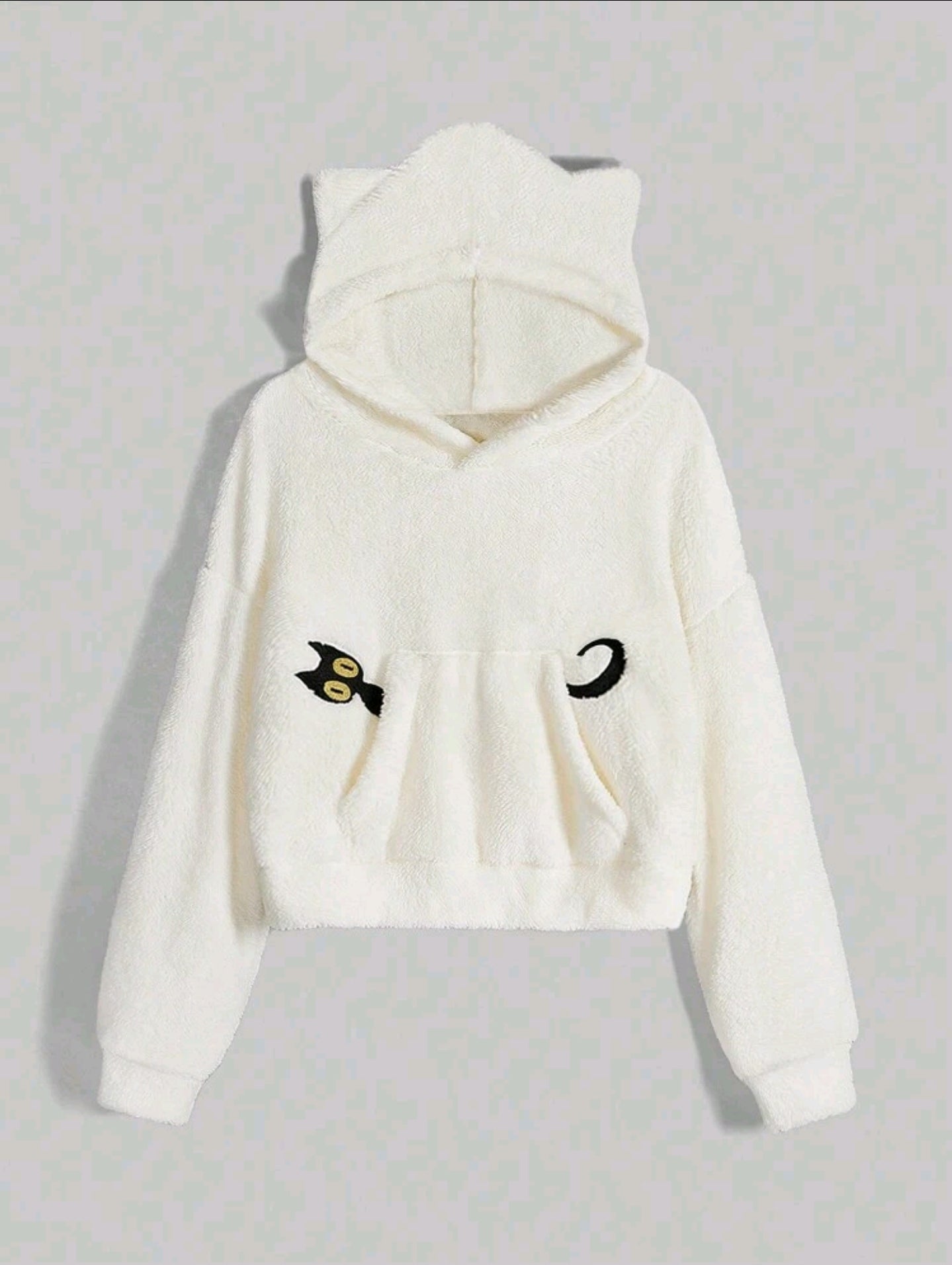 Versch. Farben Kawaii Damenpullover Katzenmotiv Katzenohren Langarmhoodie