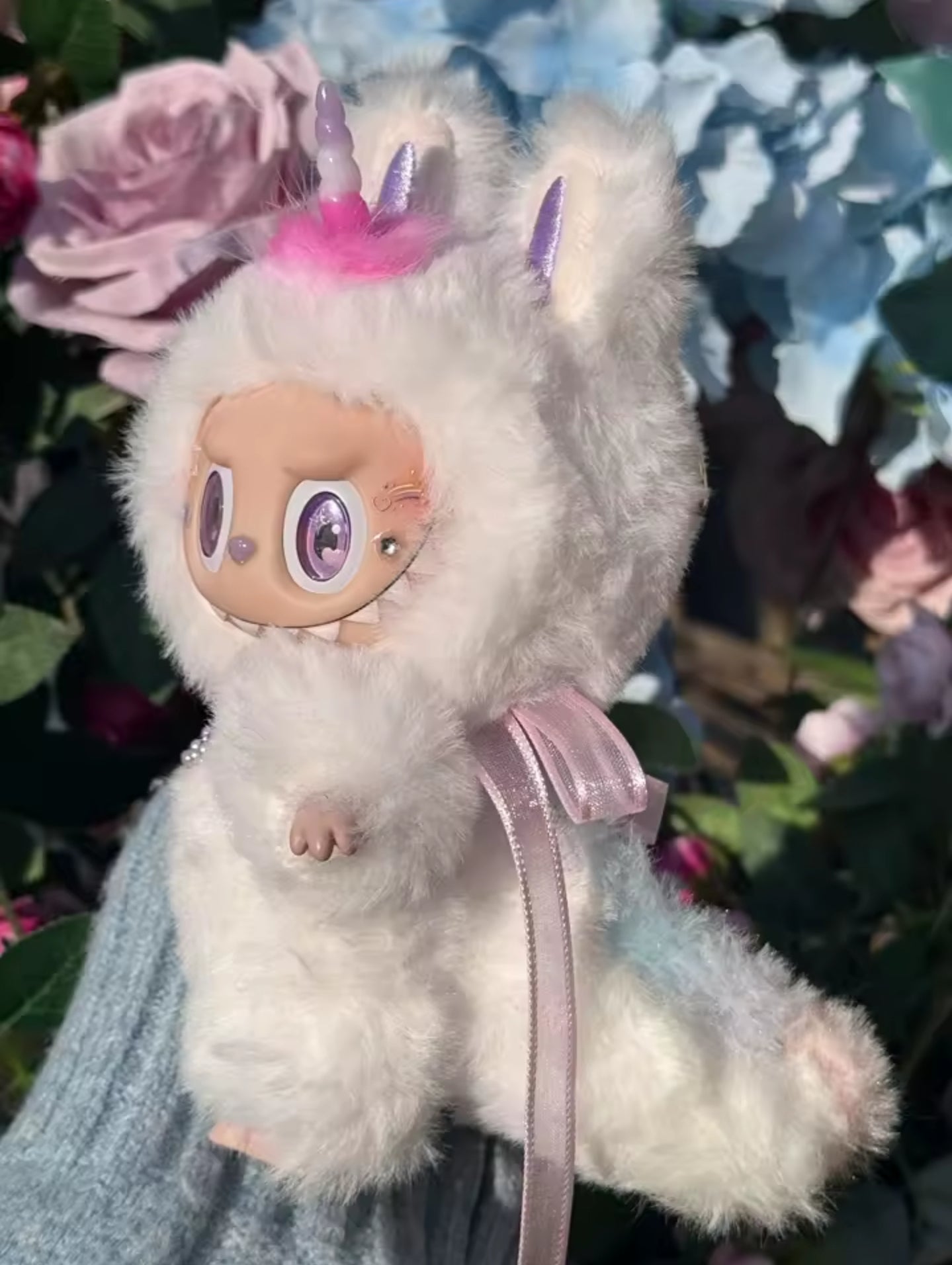 Custom Labubu 17cm Handmade Sonderanfertigung Sammlerstück Einhorn
