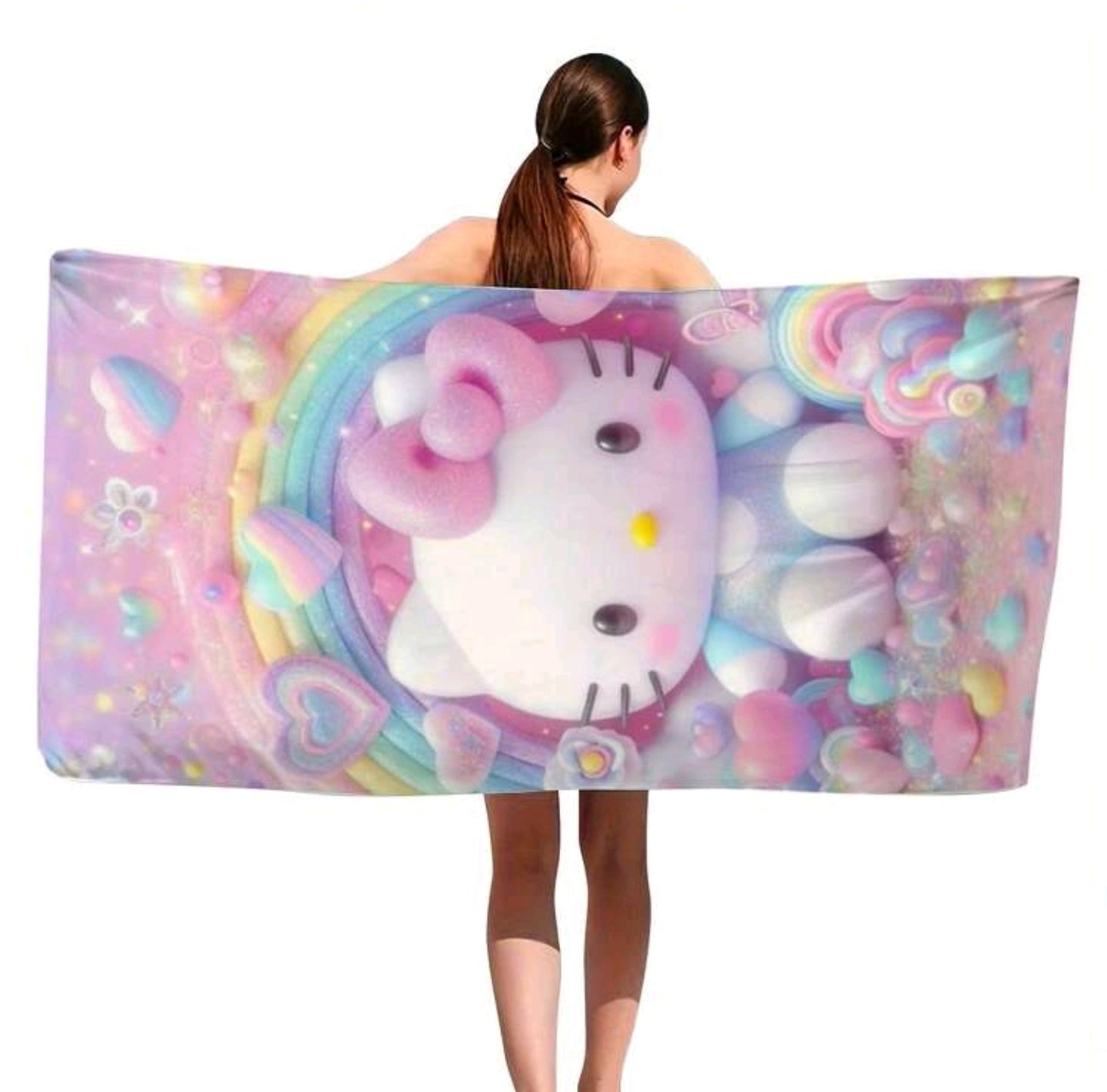 Hello Kitty Badetuch Handtuch Strandtuch