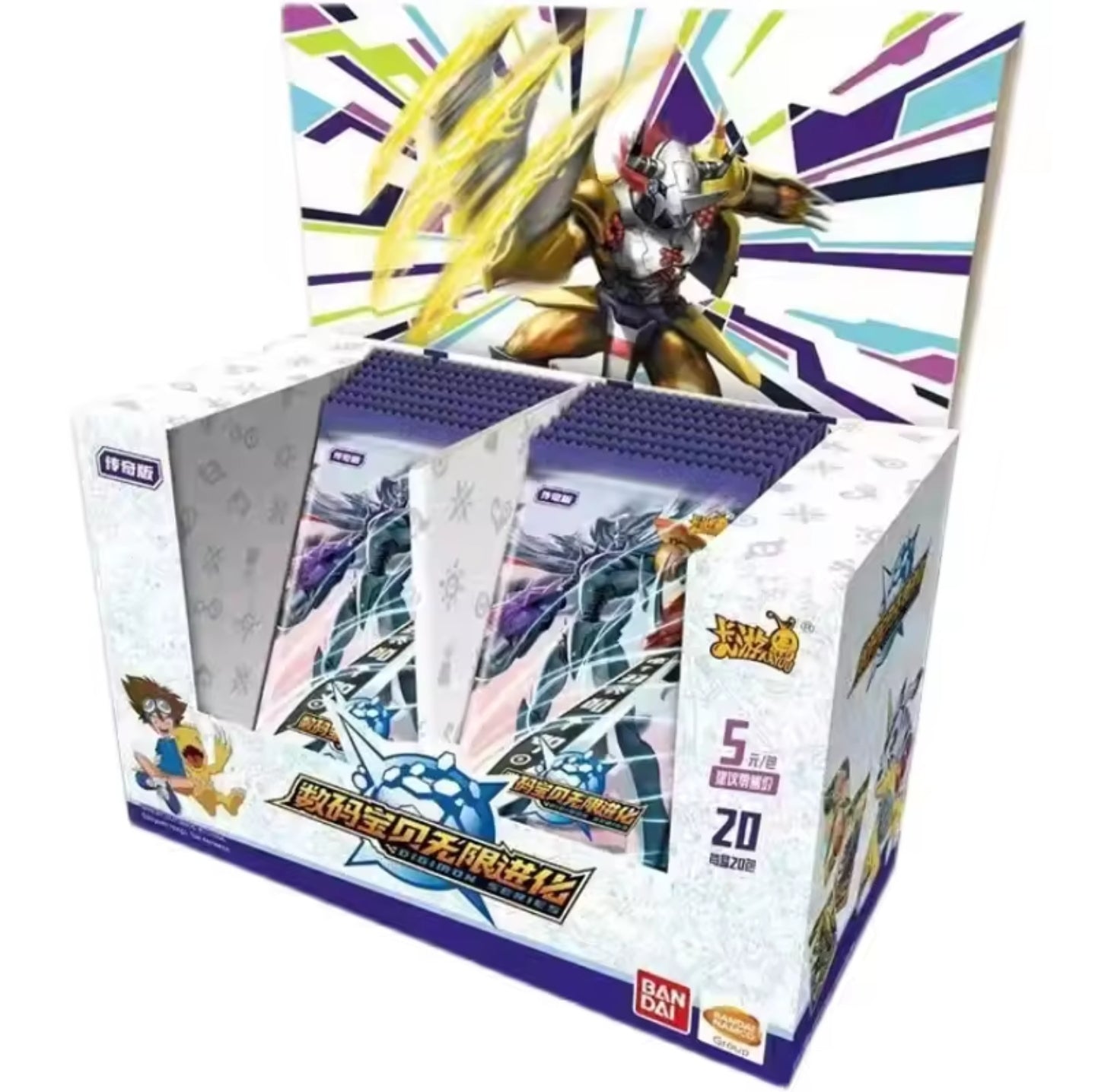 Bandai Kayou Digimon Original 1 Display Sammelkarten 20 Boosterpacks