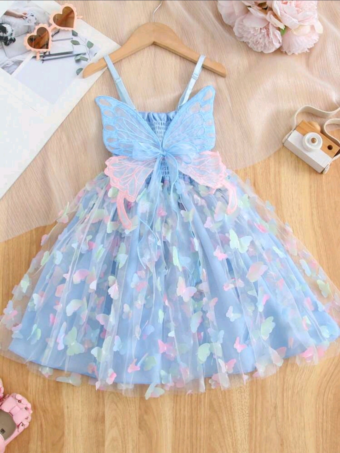 Versch. Farben Baby Kleinkinderkleid Schmetterlinge