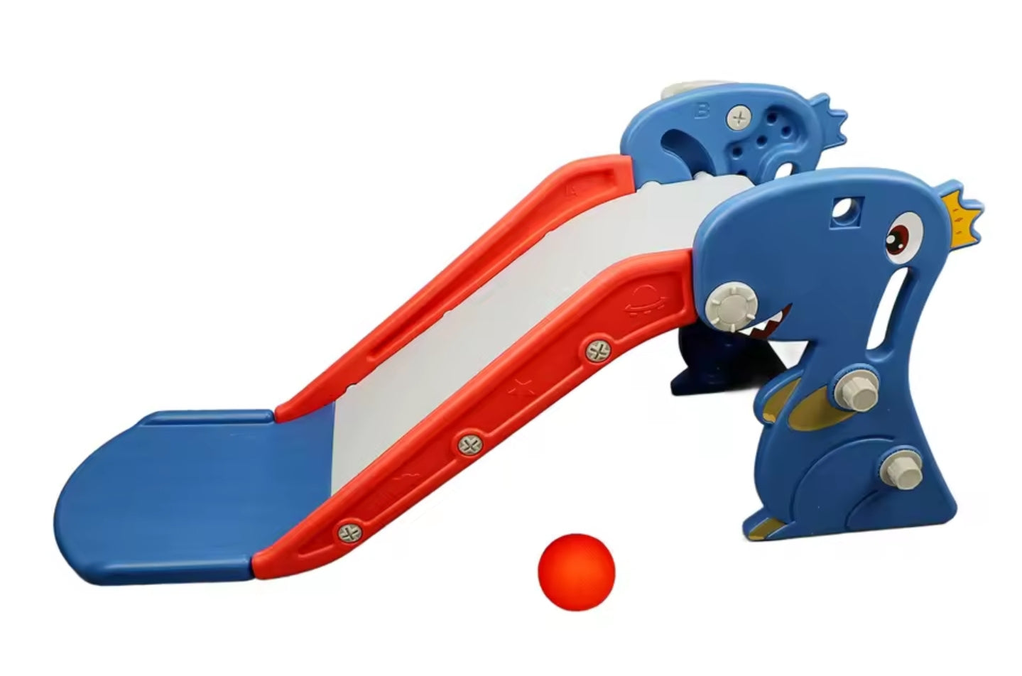 Faltbare Kinderrutsche Indoor Outdoor mit Dinomotiv