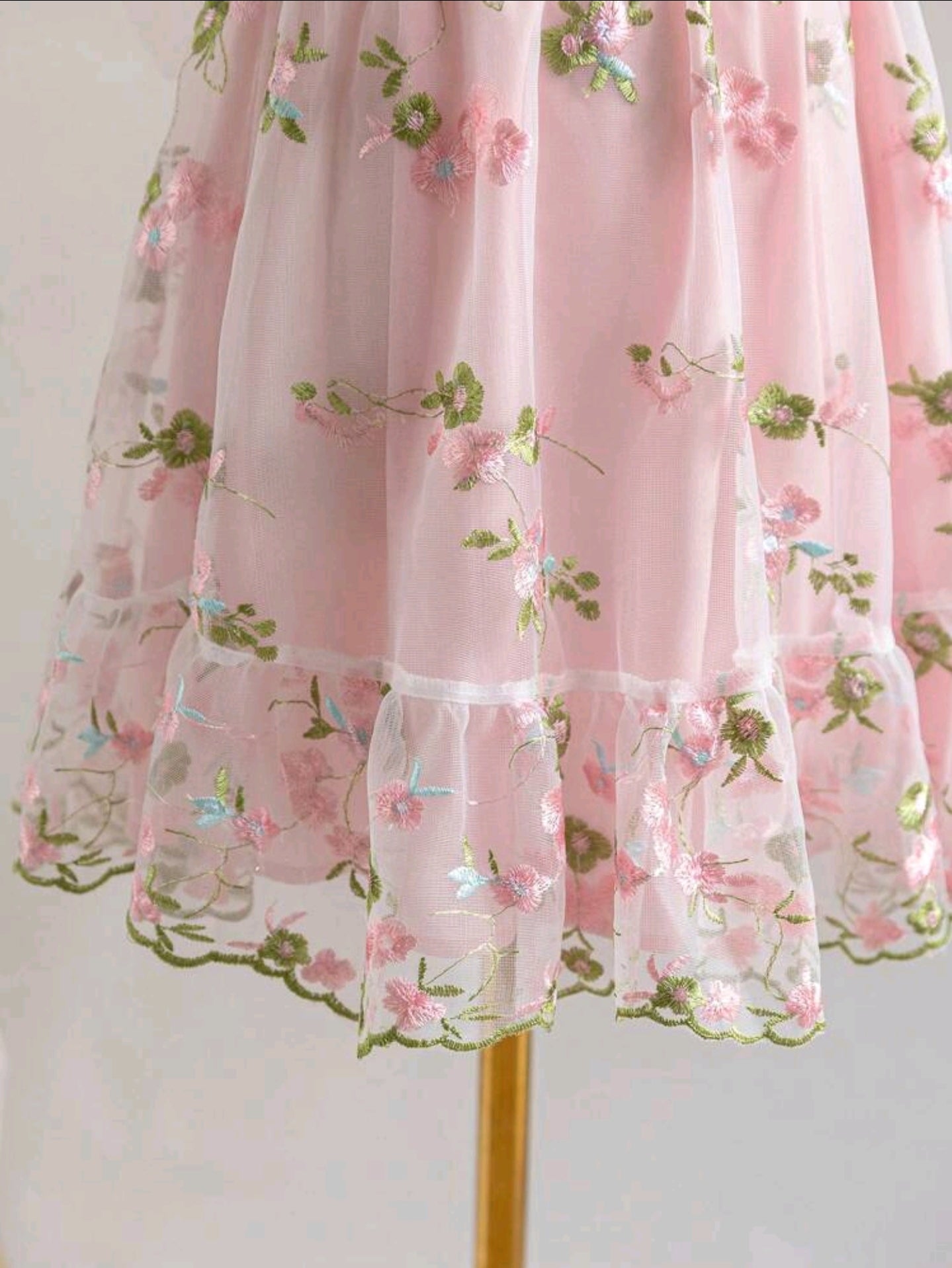 Damen Sommerkleid mit Blumen rosa