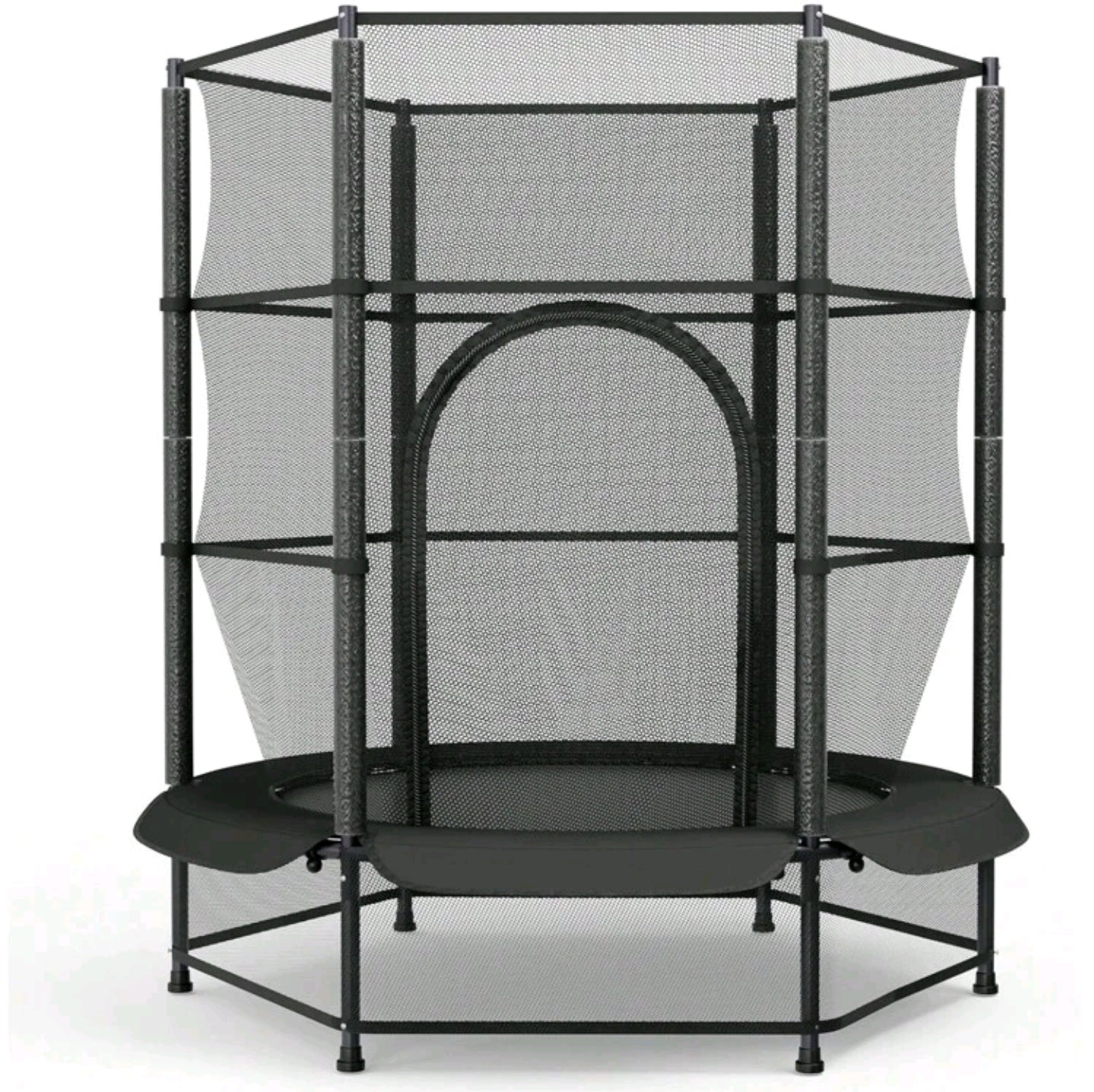 Outdoor Trampolin 140cm Durchmesser Blau oder Schwarz komplettset bis 50kg Belastbarkeit