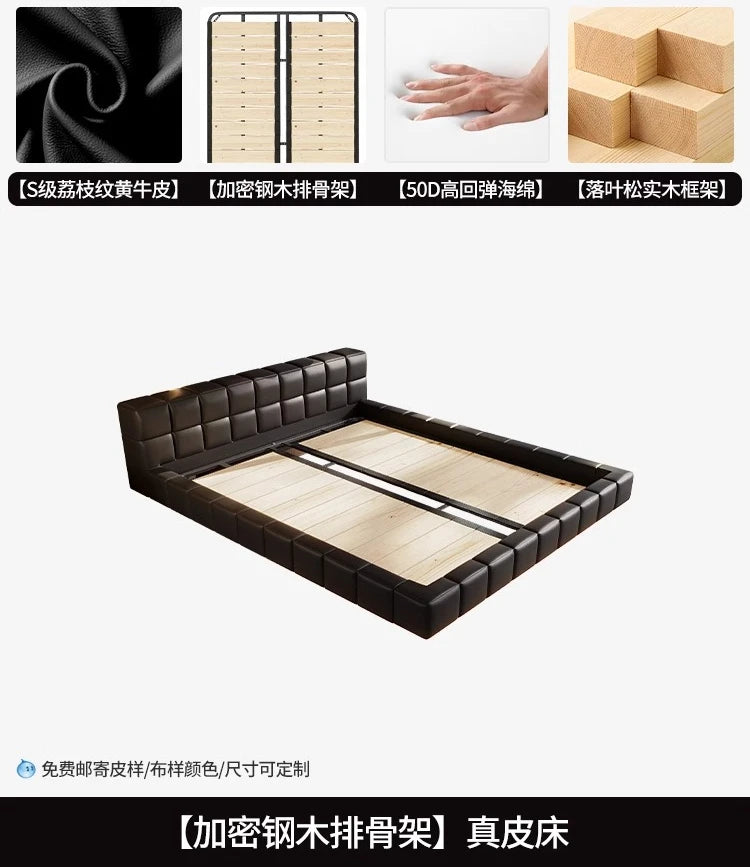 Design European bed light luxury minimalist bedroom wedding unusual unusual unusual bed aesthetics modern high quality muebles furniture