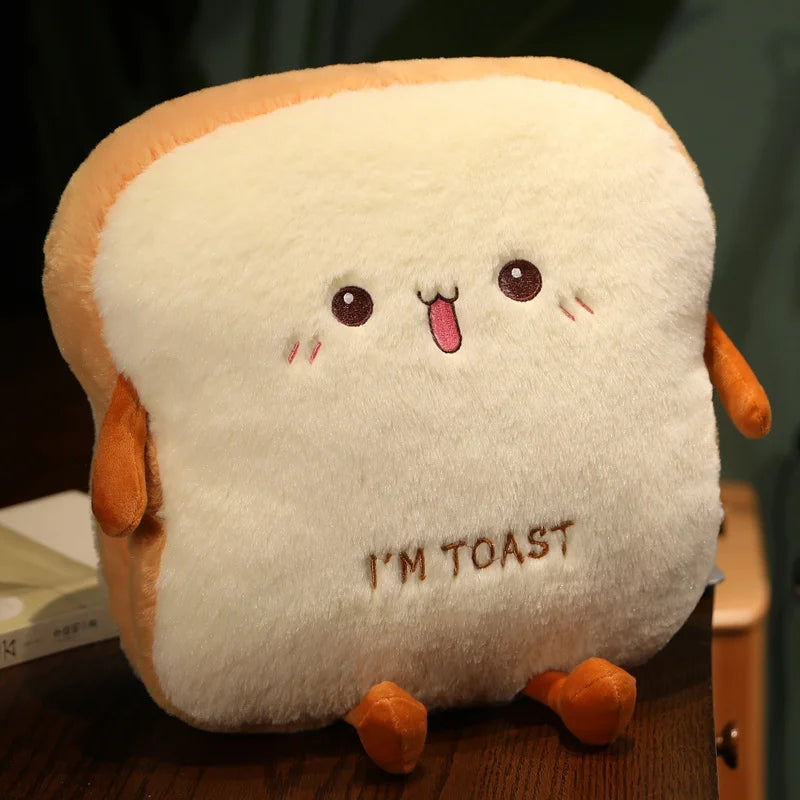 Plüsch Brot Kissen süße Simulation Food Toast Soft Doll Warme Hand Kissen Kissen Kissen Home Dekoration Kinder Spielzeug Geburtstagsgeschenk