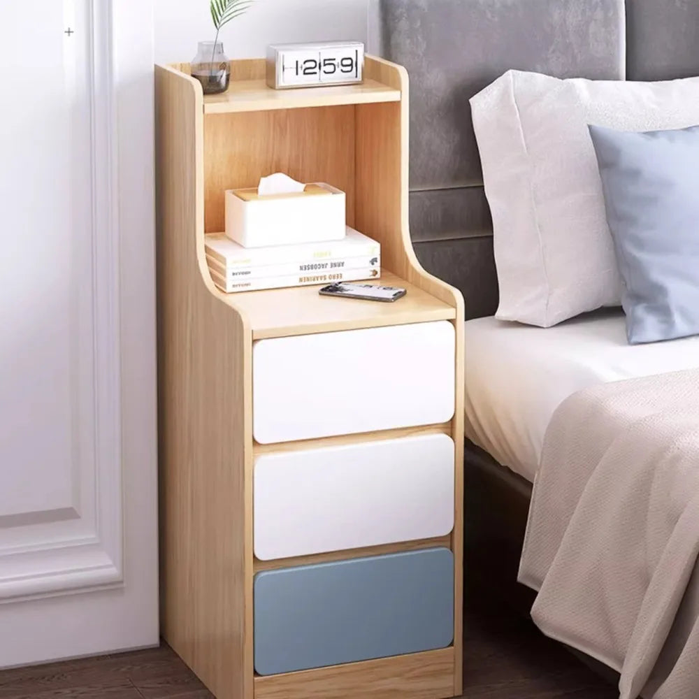 Bedside Table Bedroom Small-scale Simple Storage Rack High-Capacity Modern Simple Storage Cabinet Multi-Layer Storage Lockers