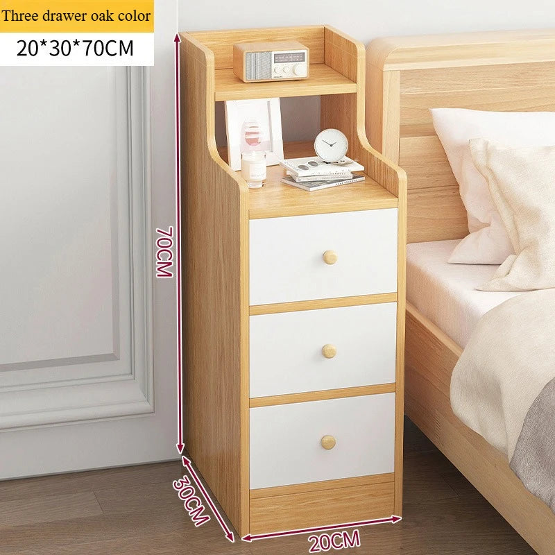 Bedside Table Bedroom Small-scale Simple Storage Rack High-Capacity Modern Simple Storage Cabinet Multi-Layer Storage Lockers