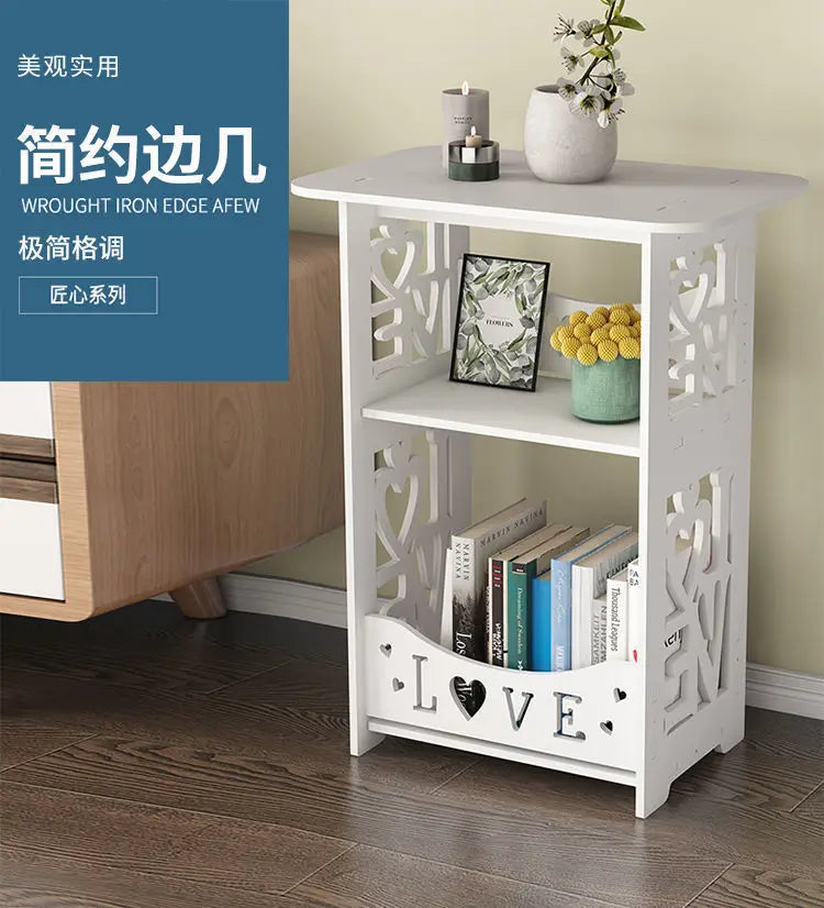 Bedside table bedroom nightstand modern households bedroom storage bedside rack