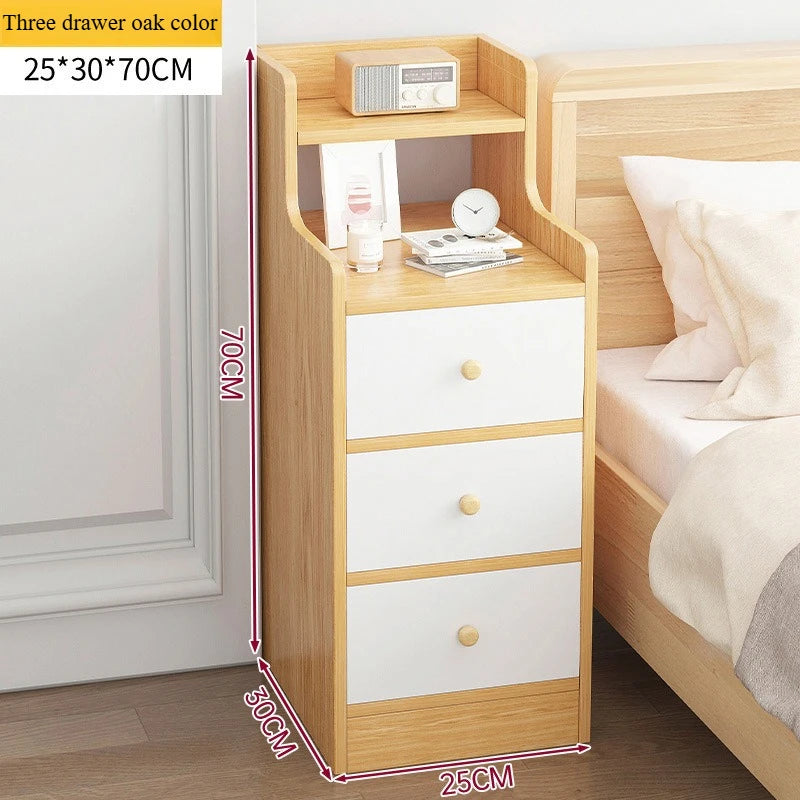 Bedside Table Bedroom Small-scale Simple Storage Rack High-Capacity Modern Simple Storage Cabinet Multi-Layer Storage Lockers