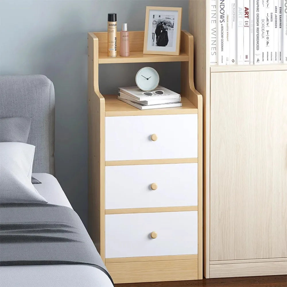 Bedside Table Bedroom Small-scale Simple Storage Rack High-Capacity Modern Simple Storage Cabinet Multi-Layer Storage Lockers