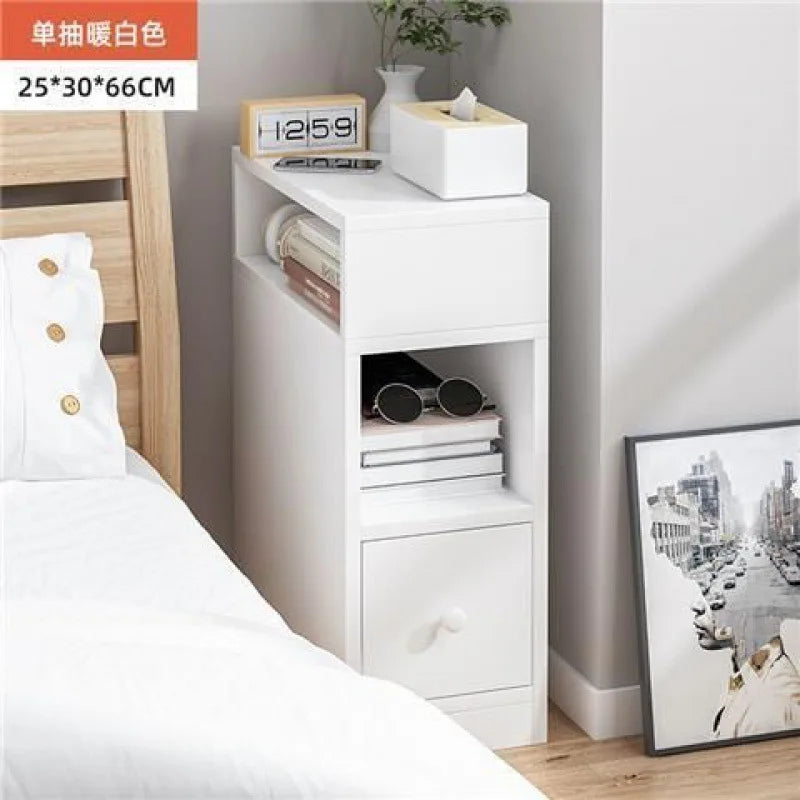 Bedside Table Modern Simple Bedside Table Drawer Storage Nightstand Sideboard Bedroom Furniture Multi-Layer Storage Cabinet