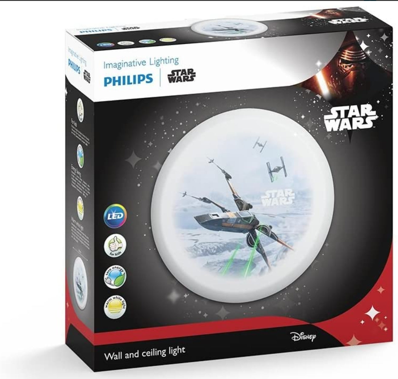 Disney Star Wars ceiling light Philips LED X Wing ceiling light