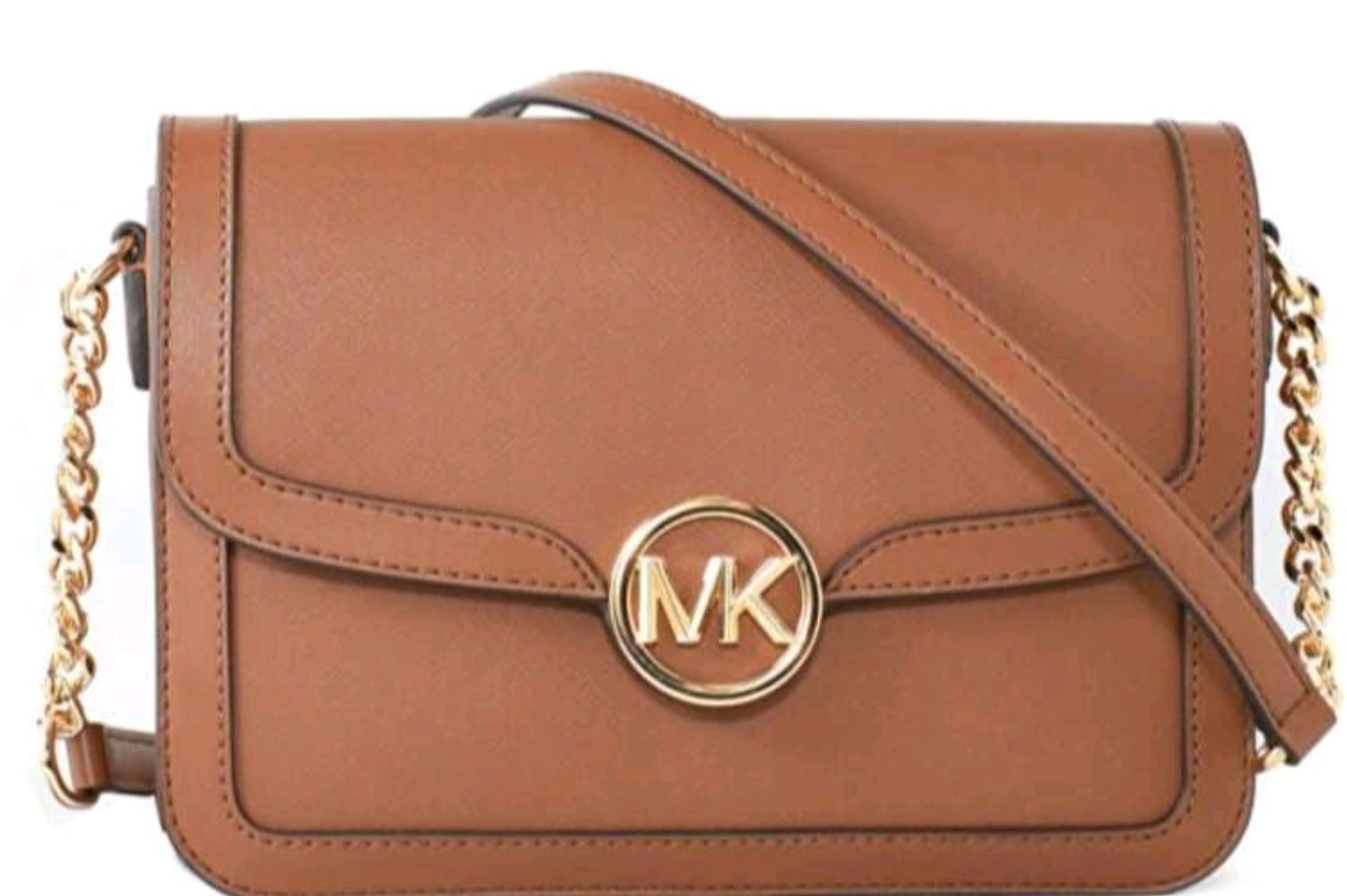 Michael Kors Umhängetasche Braun Flap Bag Verschluss