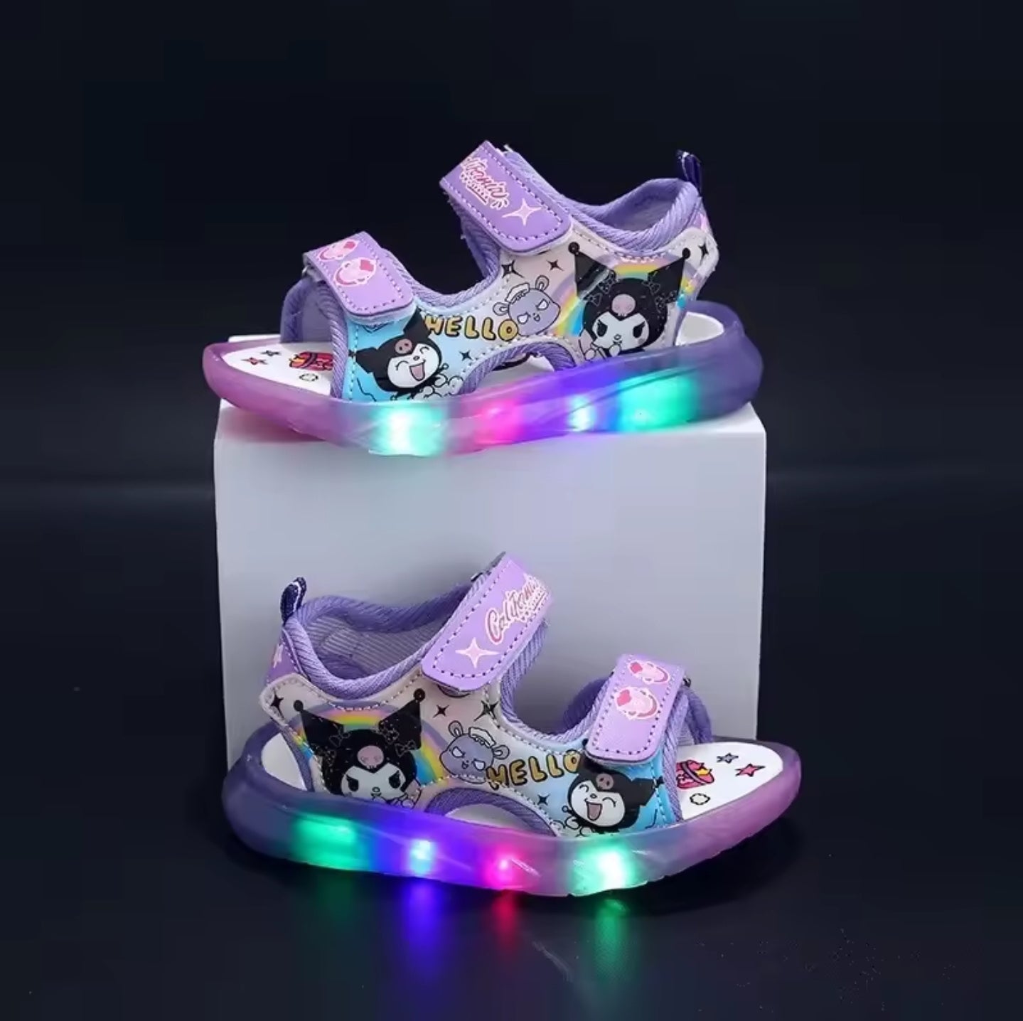Kinderschuhe Mädchensandalen blinkend Leuchtend