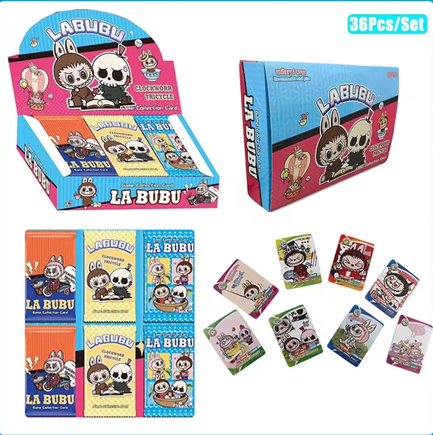 Labubu The Monsters Sammelkarten 1 Display 36 Boosterpacks