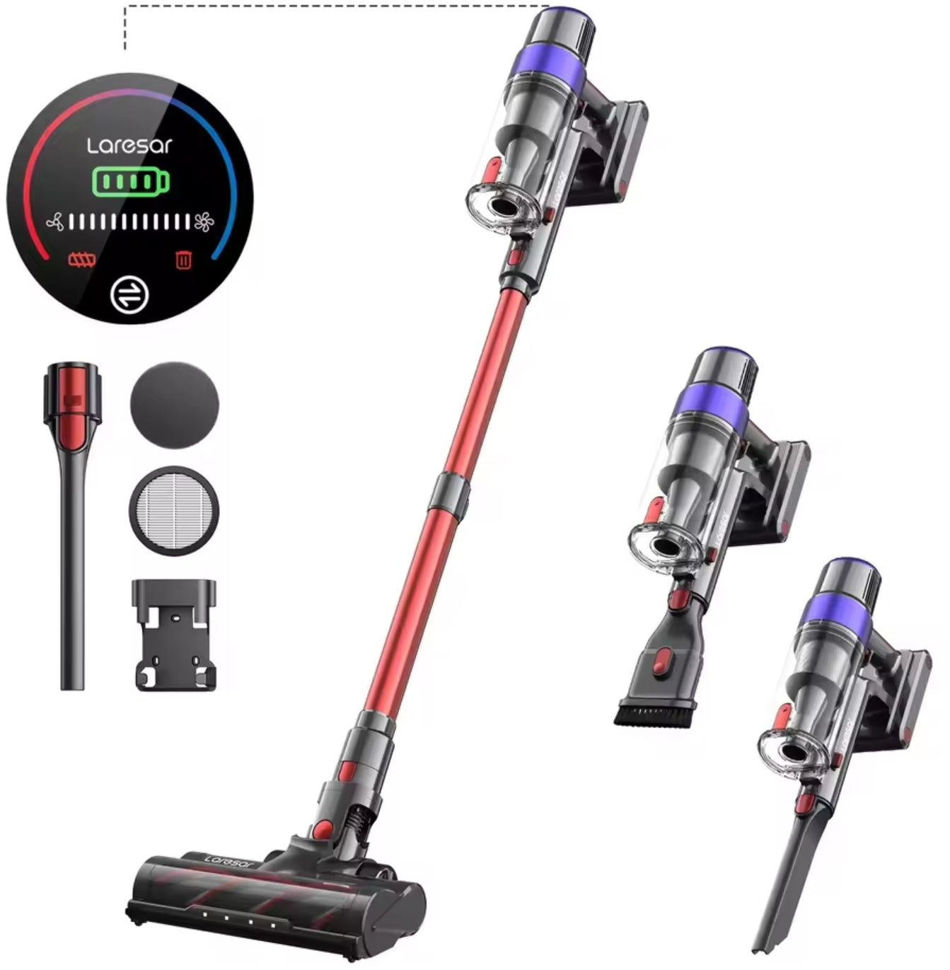 Laresar V8 48.000 Pa Handstaubsauger Akku