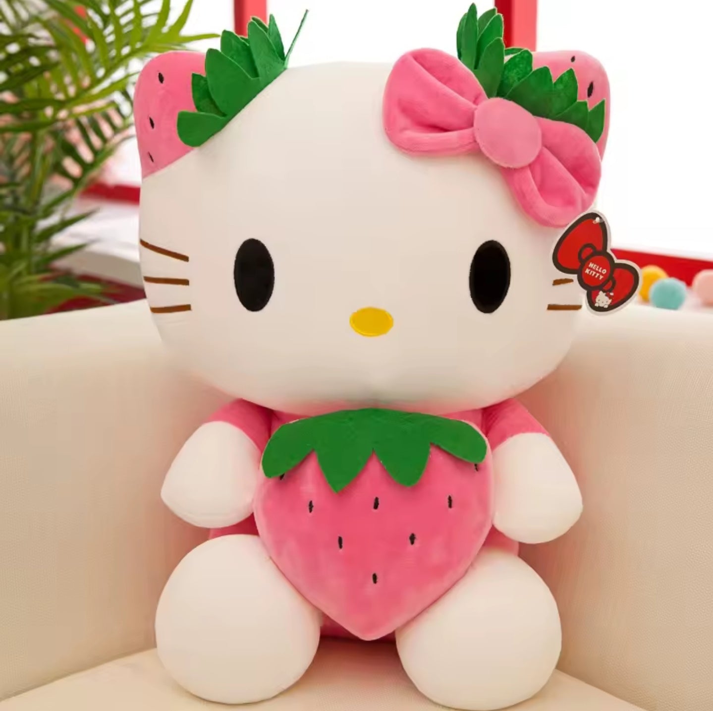 35cm Hello Kitty Plüsch Kuscheltier Erdbeere 2Farben