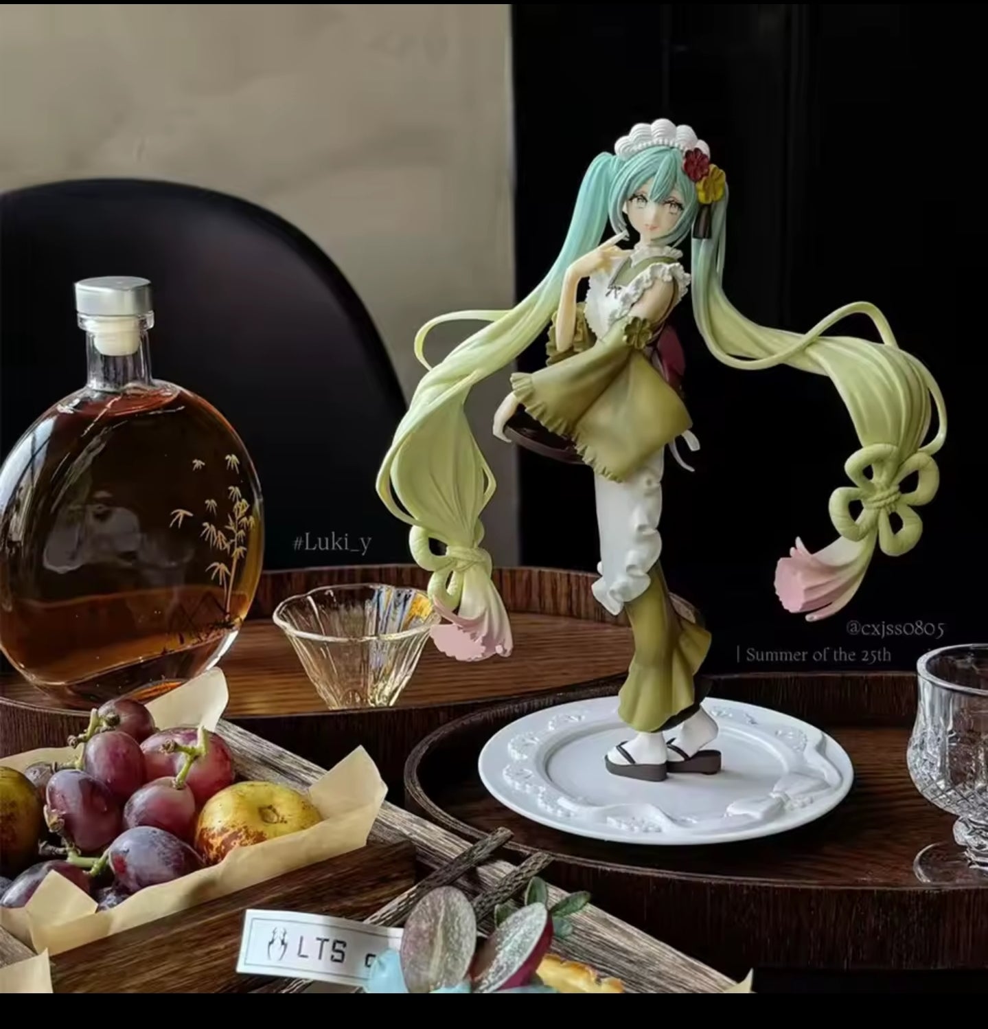 20cm Hatsune Miku PVC Sammelfigur Anime Modell Matcha