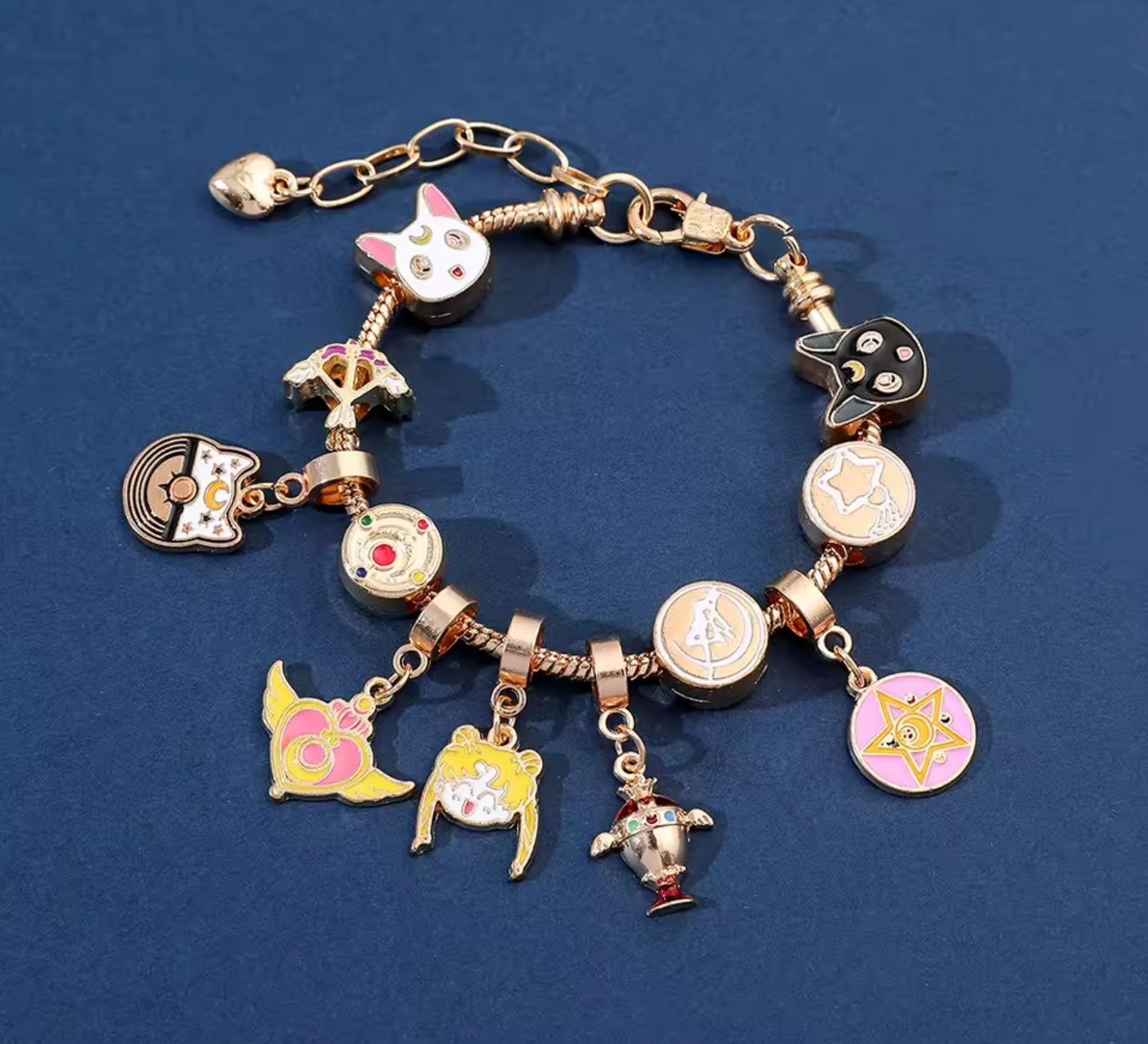 Schmuck Armband Sailor Moon Kawaii Anime Charms Frauen und Mädchen aus Metall