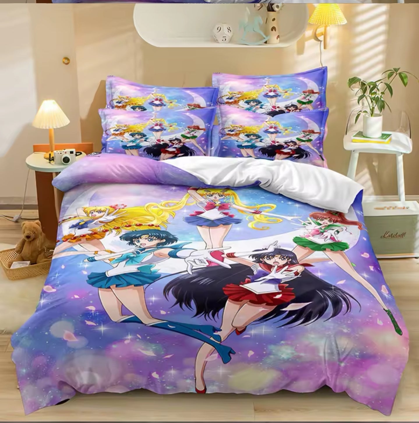 2-piece bedding set 135x200cm Sailor Moon Anime Kawaii style